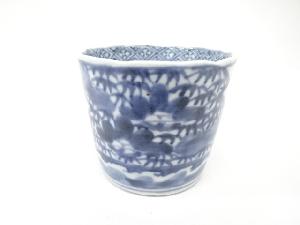 古伊万里　染付　松笹　蕎麦猪口